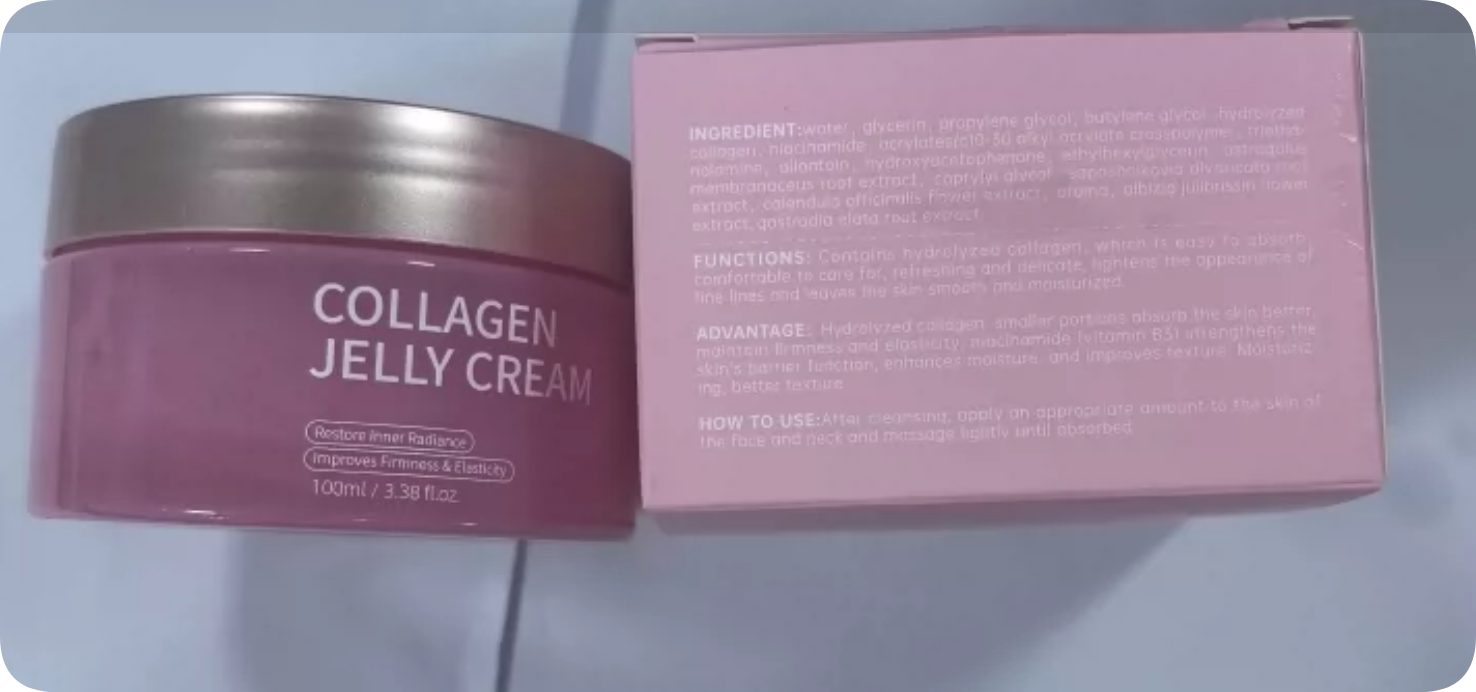 Collagen Jelly Face Cream Nicotinamide Gel Moisturizing And Brightening Facial Mask Anti-aging Shrinks Pores Jelly Cream Essence