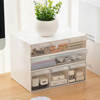 Under Desk Drawer Organizer Box with Multi-grid Storage