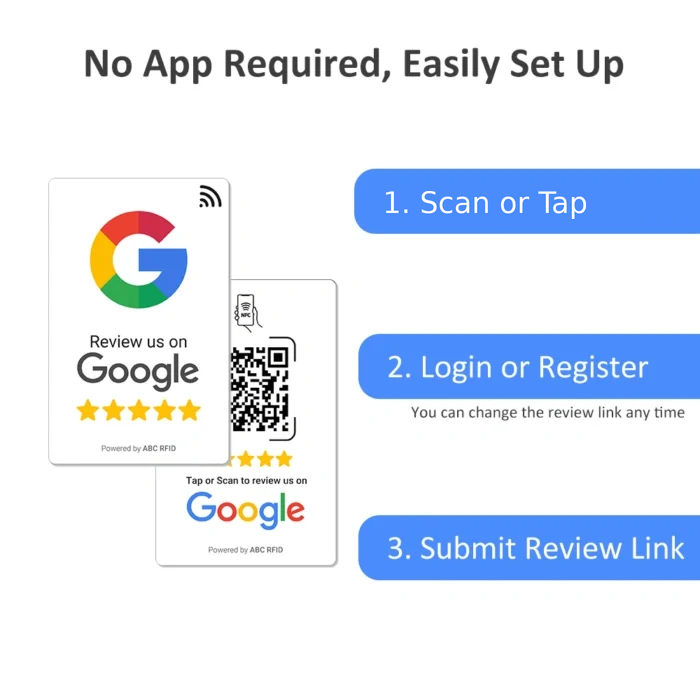 Google Review NFC Tap and Go
